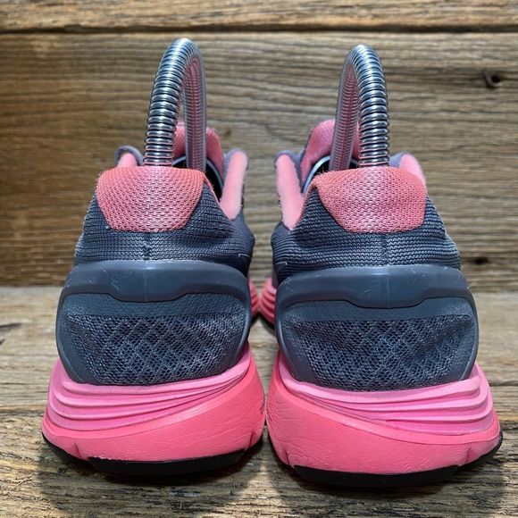 Nike LunarGlide 4 Youth 4/ Women's 6 Athletic Running Shoes Pink/Gray - Picture 4 of 14